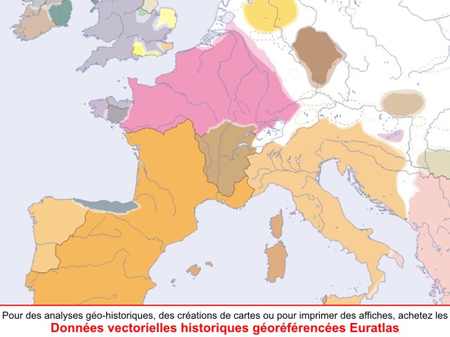 Euratlas Periodis Web - carte d'Europe 500 nord-ouest