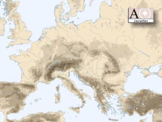 physical map of europe mountains