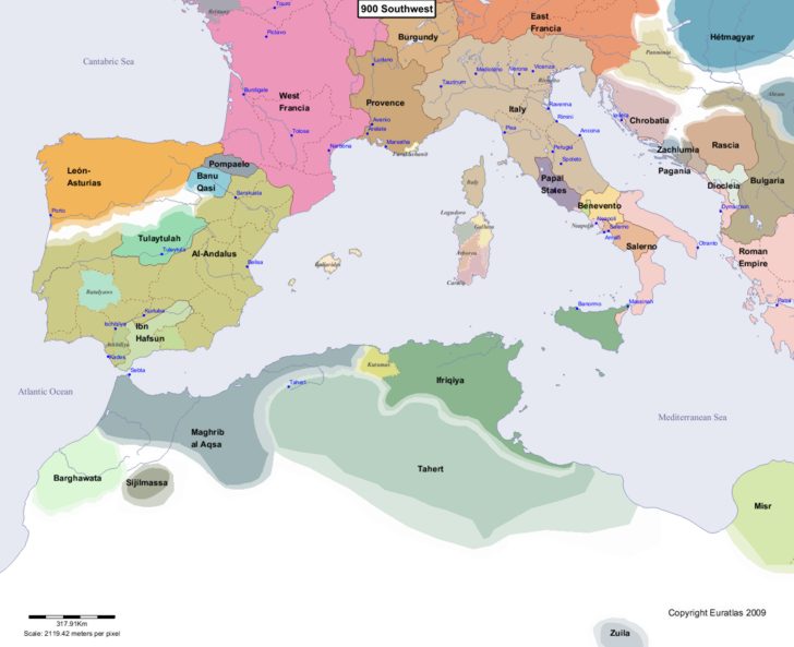 Euratlas Periodis Web - carte de l'Europe en 900